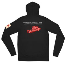 Load image into Gallery viewer, Unisex zip hoodie - Happy hour starts now
